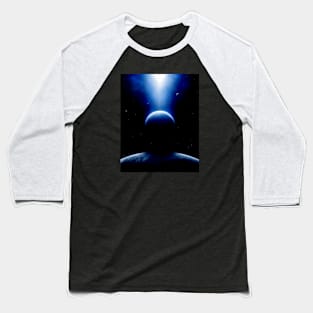 Blue Moon Space Baseball T-Shirt